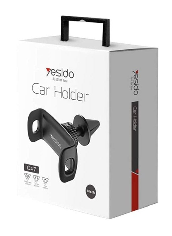 Yesido Airvent Universal Car Mount Mobile Phone Holder C47 - Black - Image 4