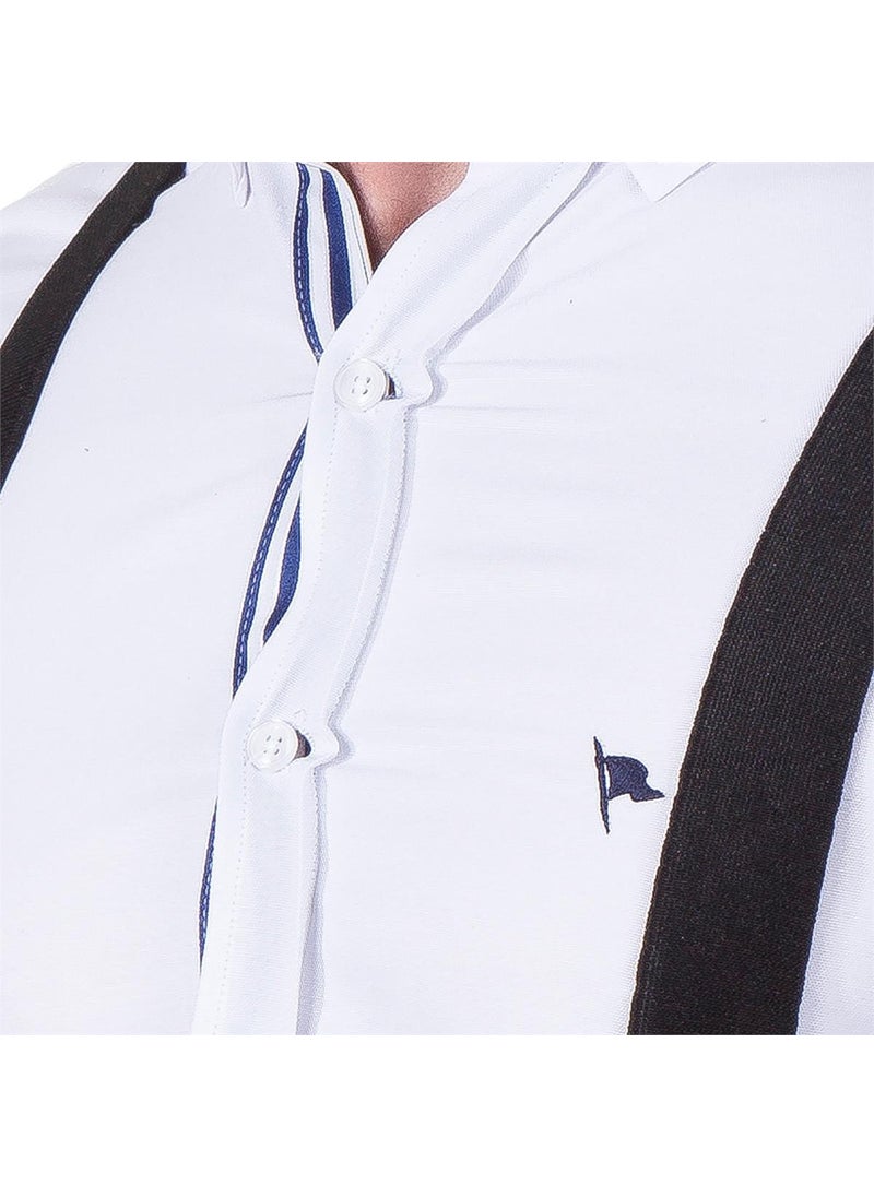 Tudors Black Plain Men's Trouser Suspenders  - Image 4
