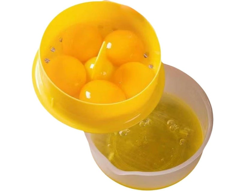 Practical Egg Cracker Egg Breaker and Separate Yolks from Whites with High Precision, with Filter Holes for Perfect Results in Preparing Desserts and Dishes Multi Color - Image 1