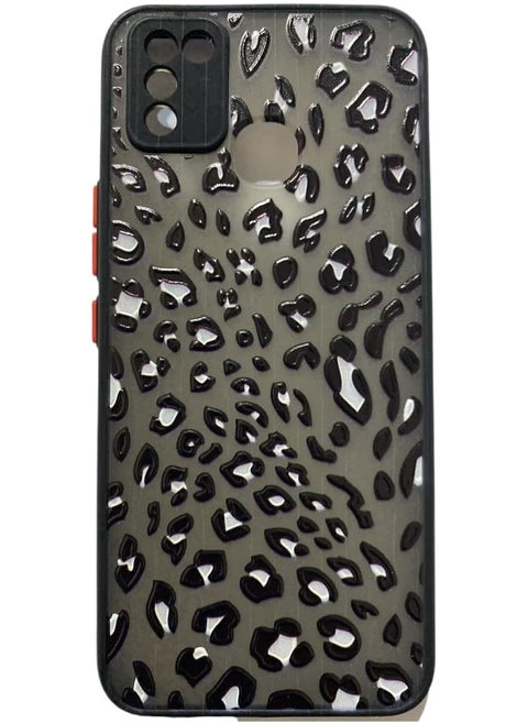 For Infinix Smart 5 Carbon Fiber Tiger Back Cover (Camera Bumper Protector) High Quality Silicone Frame for Easy Grip Designed by 2024 MobileG2 with Kawo Tiger Design1, TPU
