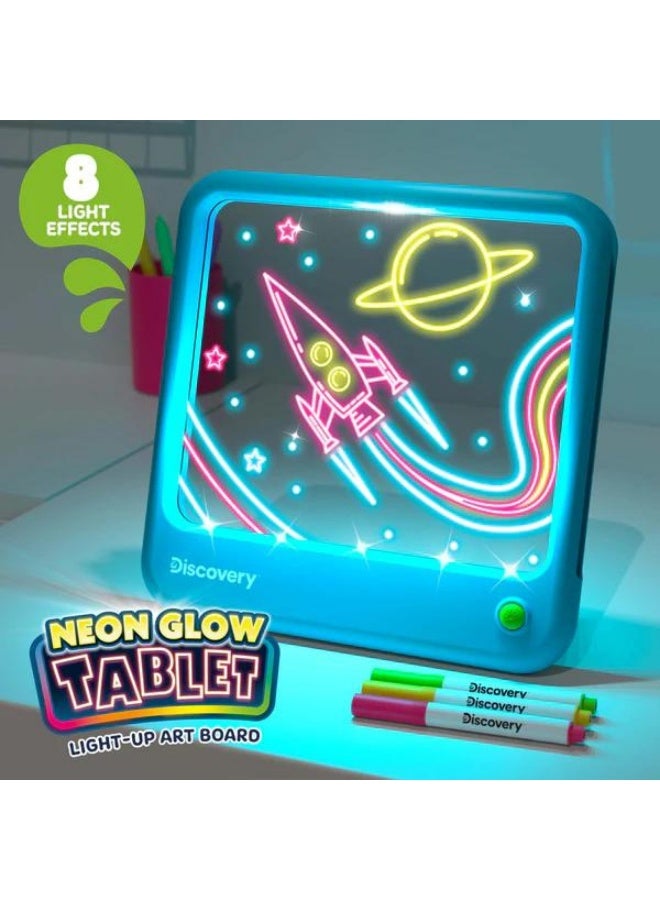 Discovery Discovery Neon Glow Tablet Light-Up Art Board STEM Toy  - Image 2