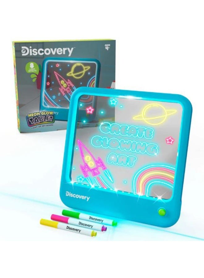 Discovery Discovery Neon Glow Tablet Light-Up Art Board STEM Toy  - Image 1