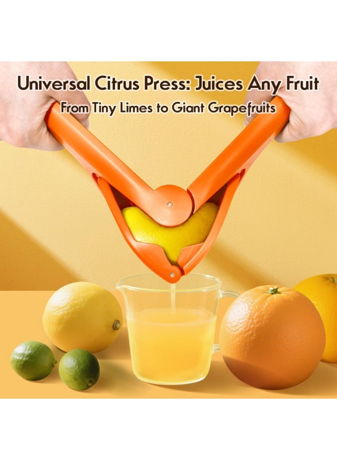 بازار عصارة ليمون يدوية قابلة للطي - عصارة حمضيات محمولة مع فلتر مدمج، تصميم موفر للمساحة لاستخراج أقصى قدر من العصير وسهولة التنظيف - Image 4