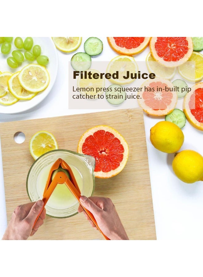 بازار عصارة ليمون يدوية قابلة للطي - عصارة حمضيات محمولة مع فلتر مدمج، تصميم موفر للمساحة لاستخراج أقصى قدر من العصير وسهولة التنظيف - Image 3