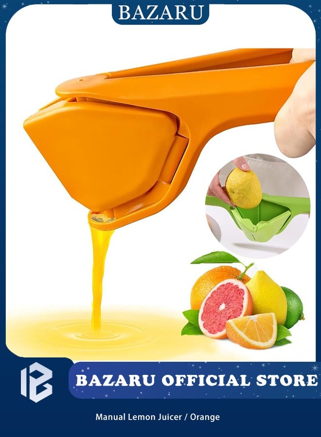 بازار عصارة ليمون يدوية قابلة للطي - عصارة حمضيات محمولة مع فلتر مدمج، تصميم موفر للمساحة لاستخراج أقصى قدر من العصير وسهولة التنظيف - Image 1