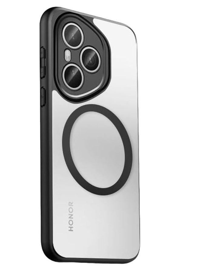 General Case Compatible with Honor 400 Pro 5G Magnetic Transparent Matte TPU Shockproof Semitransparent Lightweight and Minimalist Back Cover For Honor 400 Pro  - Image 1