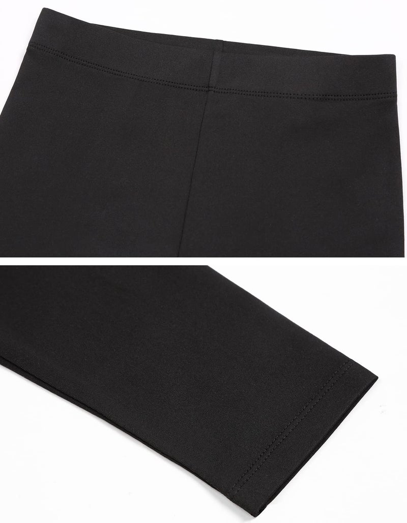 Quedoris Girls 3-Pack Pure Color Leggings Black 3 Pack 160Y - Image 5