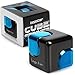 bopster Fidget Cube Spinner Anodised Metal Hand Spinner Sensory Stress Relief Toy for Kids Adults ADHD ADD Autism Ideal Gift Black and Blue - Image 2