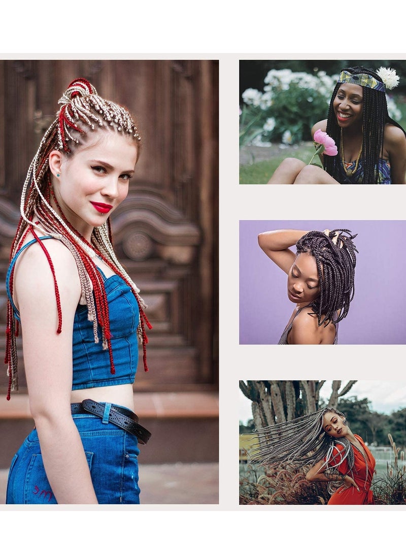 Crochet Hook Tool, Dreadlocks Needle Weaving for Braid Craft, Steel, with Bamboo Handle Interlocking Needles Hair Accessories for Braids - Image 4