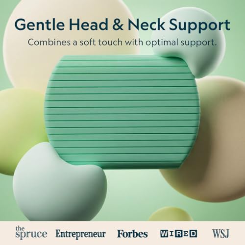Vesta MintZen Silicone Foam Pillow Wave Shape for Shoulder Neck Support Ideal for Back Stomach and Combo Sleepers Washable Cooling Cover Medium Profile 335 Height - Image 3