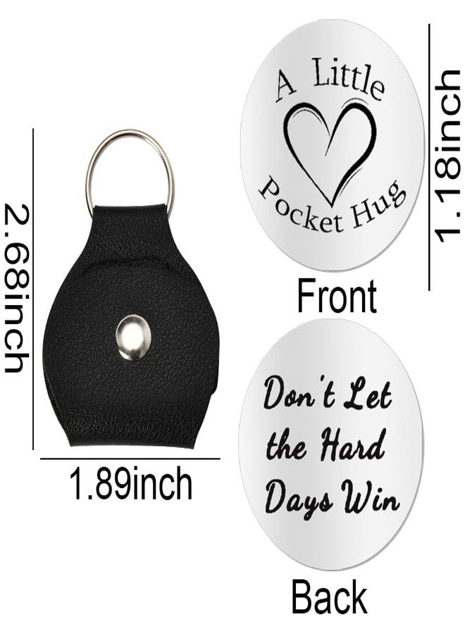 Sisadodo Inspirational Pocket Hug Token for Women Men Dont Let the Hard Days Win Keychain for Sister Hobby Motivational Encouragement Gifts for Best Friend Boyfriend Girlfriend Valentines Day Gifts for Couples - Image 2