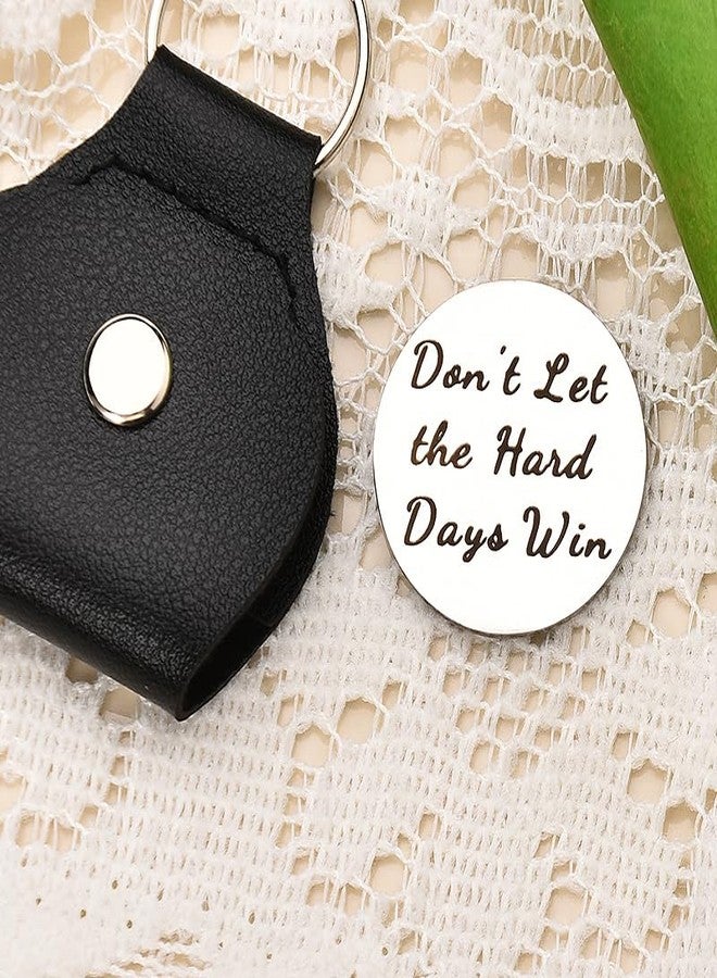 Sisadodo Inspirational Pocket Hug Token for Women Men Dont Let the Hard Days Win Keychain for Sister Hobby Motivational Encouragement Gifts for Best Friend Boyfriend Girlfriend Valentines Day Gifts for Couples - Image 3