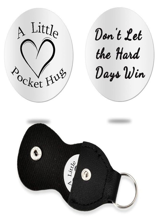 Sisadodo Inspirational Pocket Hug Token for Women Men Dont Let the Hard Days Win Keychain for Sister Hobby Motivational Encouragement Gifts for Best Friend Boyfriend Girlfriend Valentines Day Gifts for Couples - Image 1