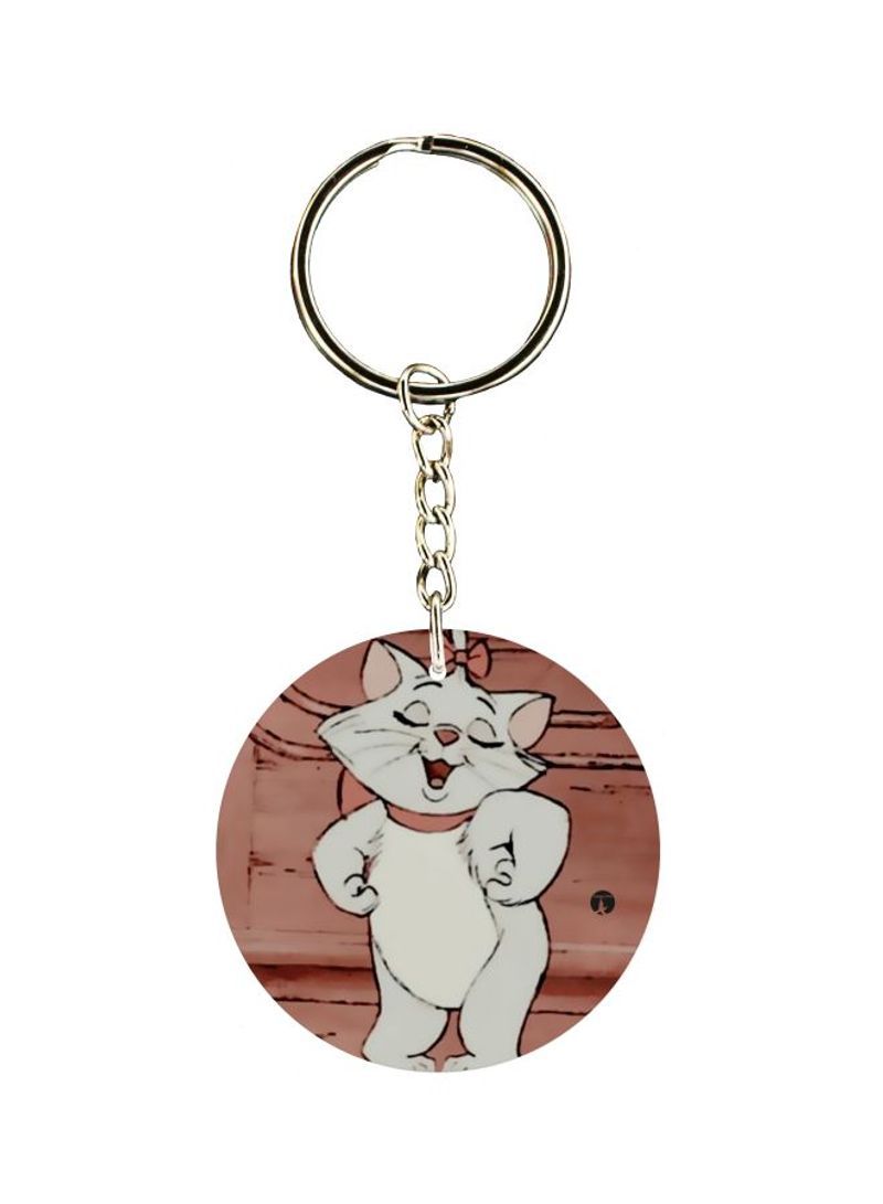 RKN Cat Printed Keychain