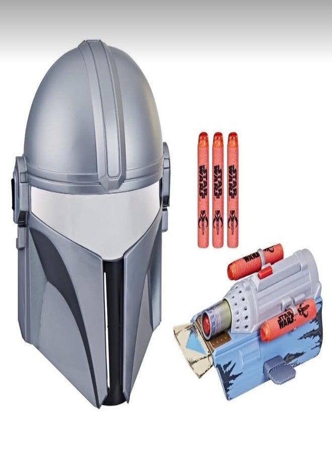 STAR WARS NERF The Mandalorian Rocket Gauntlet + Mask Set, NERF Dart-Launching Toy for Kids Roleplay, Toys for Kids Ages 5 and Up - Image 1