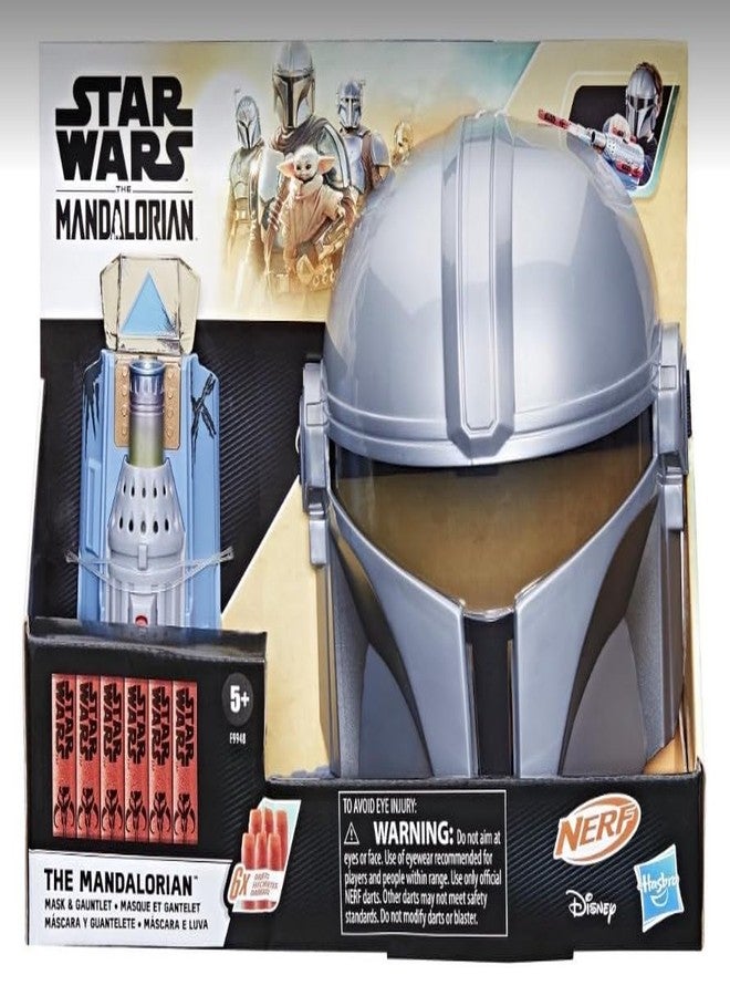 STAR WARS NERF The Mandalorian Rocket Gauntlet + Mask Set, NERF Dart-Launching Toy for Kids Roleplay, Toys for Kids Ages 5 and Up - Image 2