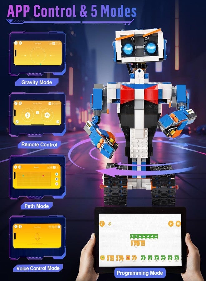 okk Robot Kit, STEM Toys for Kids 8-12, APP & Remote Control, DIY Engineering Educational Coding Robotics, Programmable Building Sets Gifts for Boys Girls - Image 3