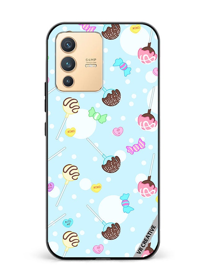 VR CREATIVE Protective Case Cover For Vivo V23 5G Mix Pattern Design Multicolour - Image 1