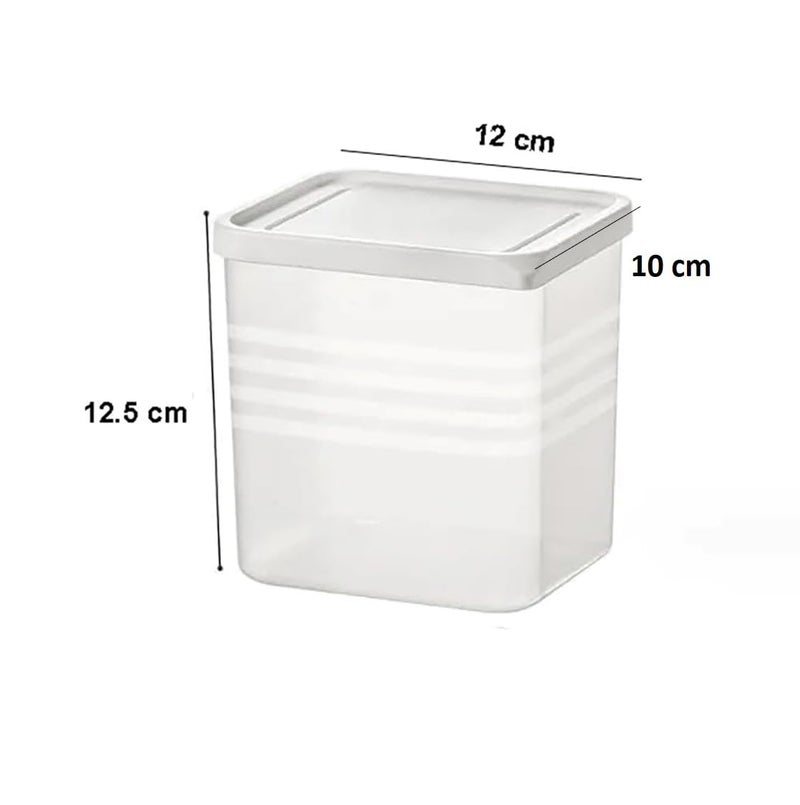 RIOMAX Fridge Storage Boxes Fridge Organizer Space-saving Refrigerator Side Door Container with Lid for Vegetables, Fruits Space Saving Lid Storage Container (900 ML, Pack of 6) - Image 4