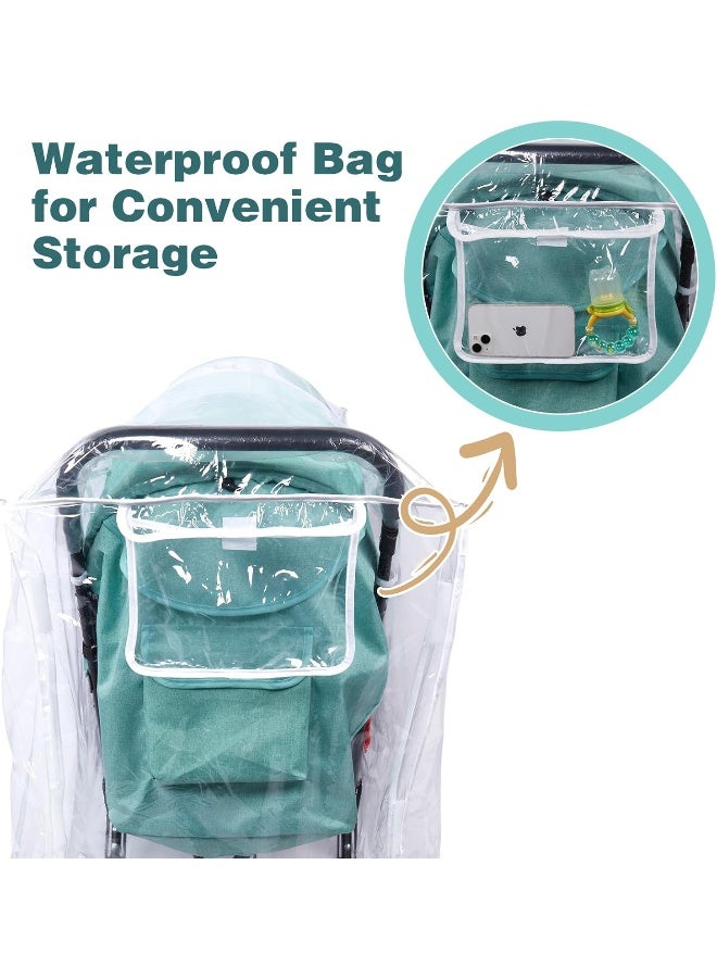 PAHTTO Double Stroller Rain Cover - Image 4