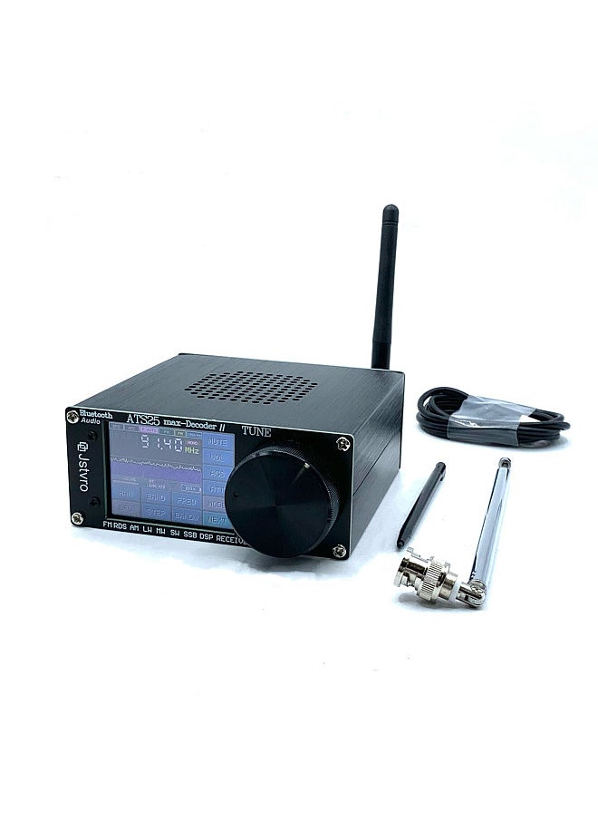 Generic ATS-25MAX Decoder V2 2.4Inch Touching Screen Portable Full Band Radio Receiver with HAM Frequency Modulation Radios Searching CW Decoding WiFi LNA BT Functions  - Image 1