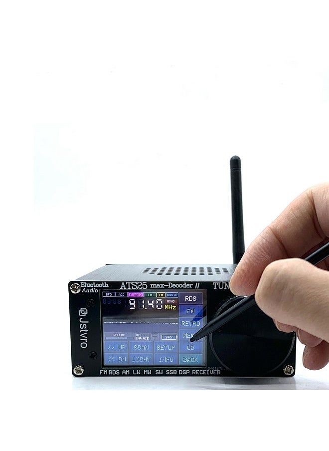 Generic ATS-25MAX Decoder V2 2.4Inch Touching Screen Portable Full Band Radio Receiver with HAM Frequency Modulation Radios Searching CW Decoding WiFi LNA BT Functions  - Image 5