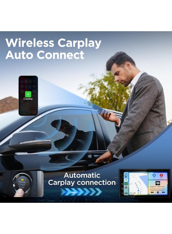 محول CarPlay لاسلكي أصلي للآيفون – يحول CarPlay السلكي إلى لاسلكي بسرعة وثبات، سهل الاستخدام ومناسب للسيارات من موديل 2017 فأحدث (iOS 12+) – احذروا التقليد - Image 2