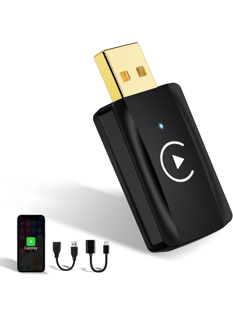 محول CarPlay لاسلكي أصلي للآيفون – يحول CarPlay السلكي إلى لاسلكي بسرعة وثبات، سهل الاستخدام ومناسب للسيارات من موديل 2017 فأحدث (iOS 12+) – احذروا التقليد - Image 1