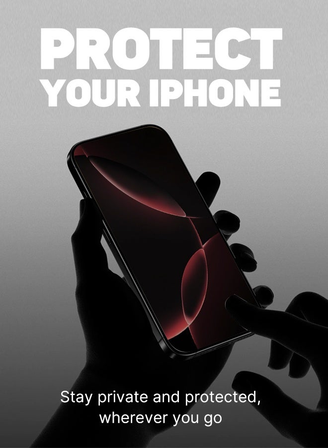 FITIT حماية شاشة زجاجية مقسّاة لجهاز آيفون 16 برو – فلتر خصوصية، حماية من السقوط، وضوح عالي – fitit - Image 5