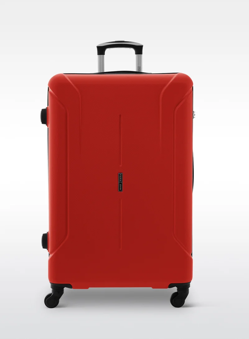 PARAJOHN Spectrum 20-Inch Hard Shell Carry-On Luggage Trolley Bag, Lightweight with 360° Spinner Wheels, Durable Travel Suitcase for Cabin and Hand Luggage - Red