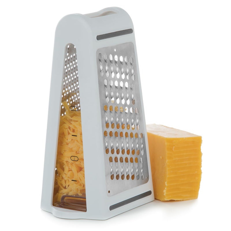 PrepSolutions 2Way Grate  Measure  MultiFunction Grater for Shredding Slicing  Measuring