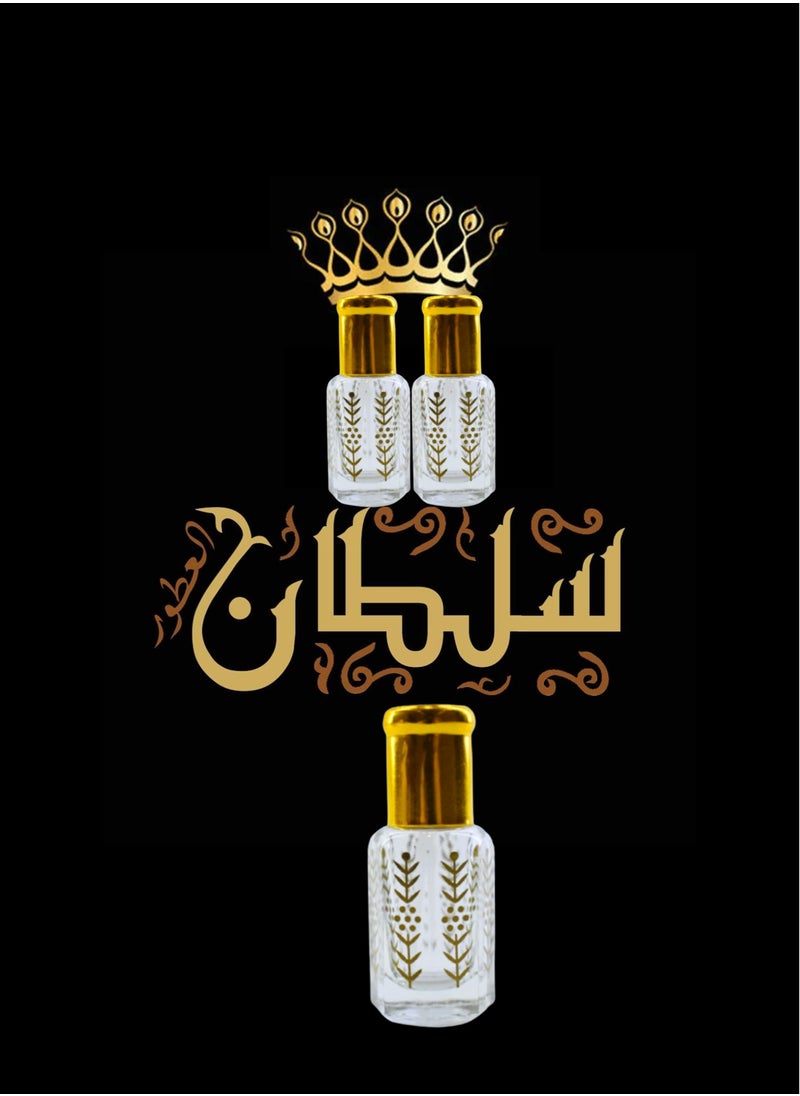 Sultan 3 Pieces Mixed Sultan Perfumes Is Stable and Lasts Long Economical Package 6 Ml 