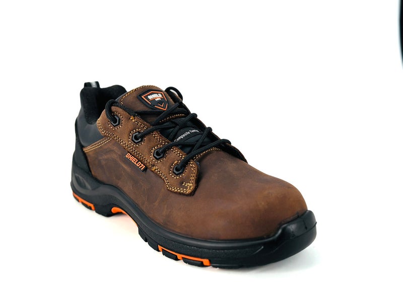 Shield Turbo Men’s Brown Safety Shoes S3 | Low-Cut-Composite Toe, Slip-Resistant, Water Resistant, ESD Protection & Kevlar plate, Anti-Penetration Midsole - Image 3