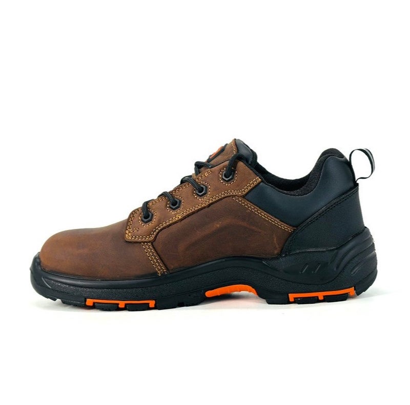 Shield Turbo Men’s Brown Safety Shoes S3 | Low-Cut-Composite Toe, Slip-Resistant, Water Resistant, ESD Protection & Kevlar plate, Anti-Penetration Midsole - Image 2