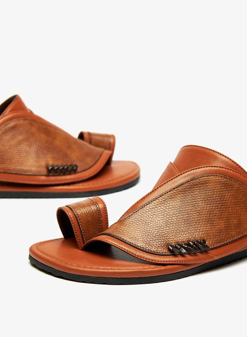 shoexpress Textured Slip On Arabic Sandals