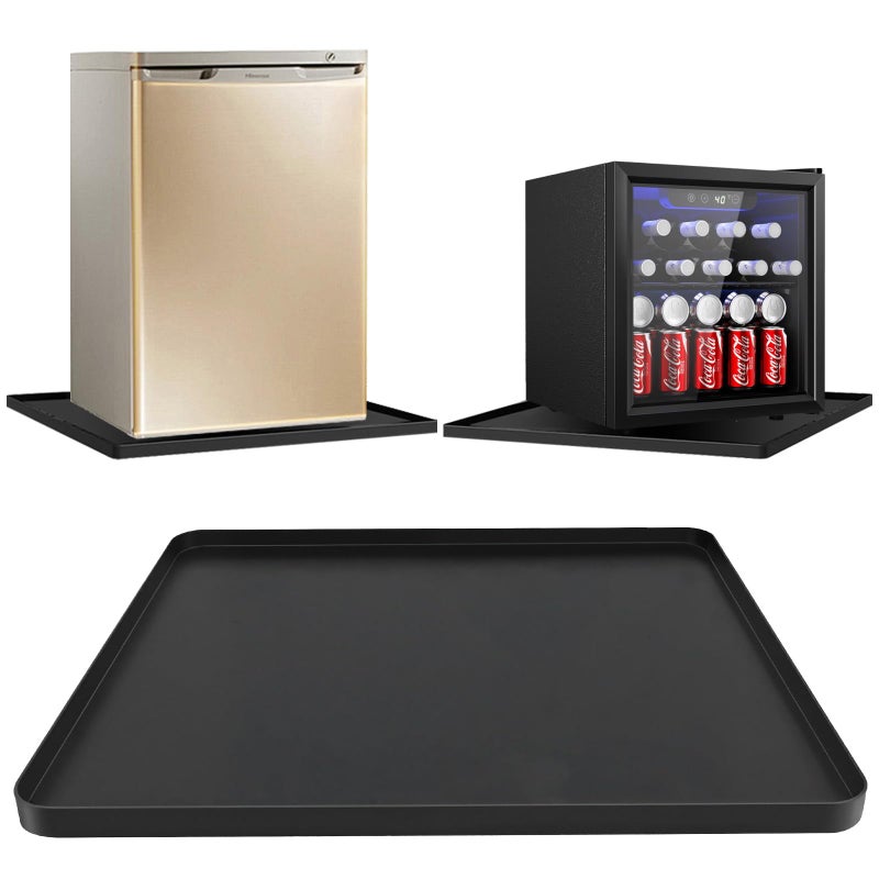 DTOMCD Mini Fridge Silicone Mat 197x197x06 Durable Refrigerator Mats with High Raised Edges LeakProof Fridge Mats for Mini Fridges Washing Machines Pet Bowls Protects Floors from Water Spills - Image 2