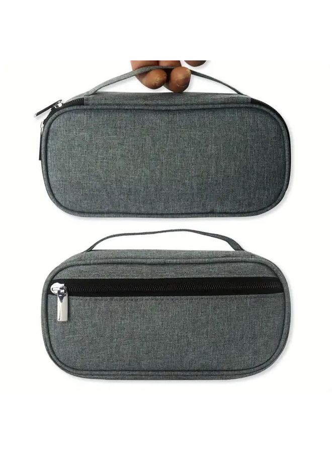 Insulin Cooler Medicine Case Travel Organizer Thermal Regulated Gray - Image 5