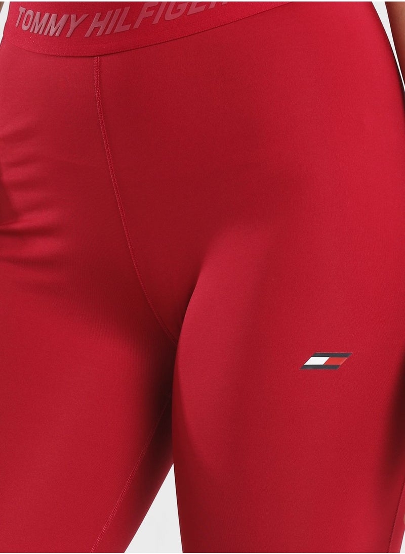 TOMMY HILFIGER - High Waist Tonal Tape Core Leggings - Image 1