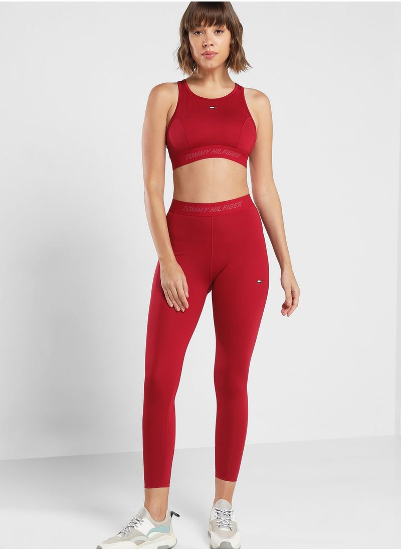 TOMMY HILFIGER - High Waist Tonal Tape Core Leggings - Image 1