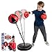 NSG Punching Bag for Kids Boxing Gloves Set Adjustable Freestanding Speed Bag with SpringLoaded Stand Junior Boxing Gloves Hand Pump Portable Easy Assembly for Boys Teens Toddlers Ages 4 - Image 3
