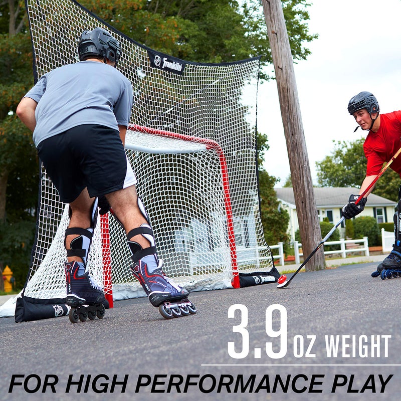 Franklin Sports NHL Street Roller Hockey Pucks - (6) Pro Commander Outdoor Street Hockey Pucks with Rollers for Practice + Training - Red - Image 3