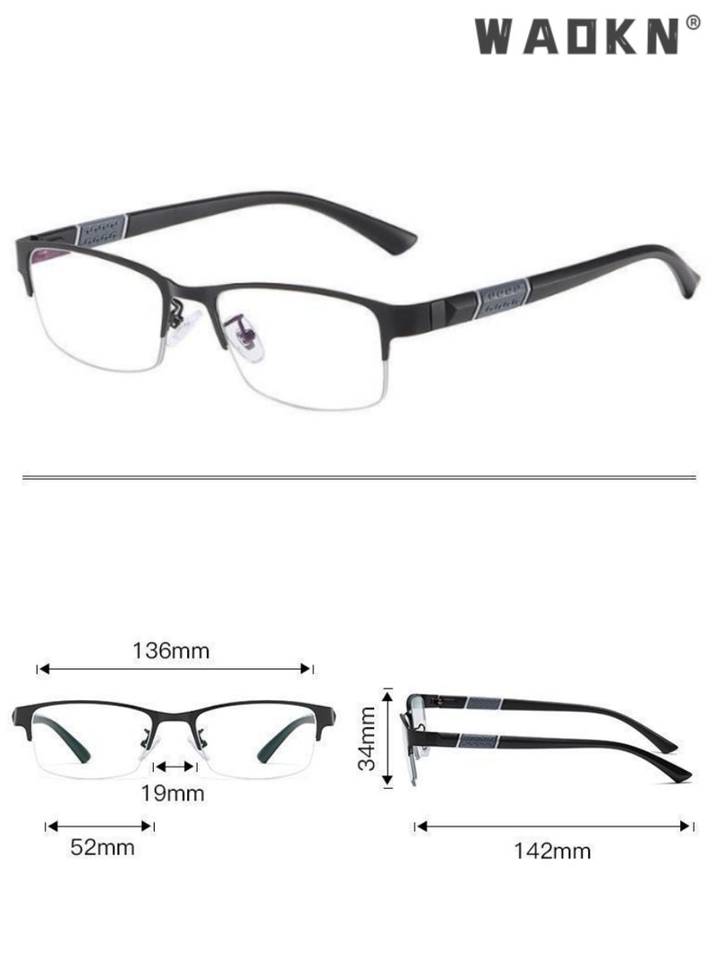 WAOKN Blue Light Blocking Glasses Anti UV and Glare Blue Light Filter Computer Glasses Color Changing Eyewear for Men, Anti Eye Eyestrain UV 400 Protection Reading Gaming Glasses Non Prescription - Image 5