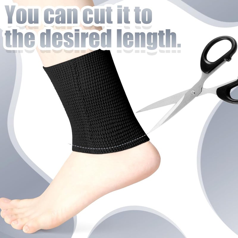 Luckam Ankle Gel Sleeves, 1 Pair Padded Skate Socks Skateboard Accessories Ankle Pads Compression Sleeve, Protector Brace for Figure Skating Riding Ski Ankle Protection Foot Support Socks (Black) - Image 5