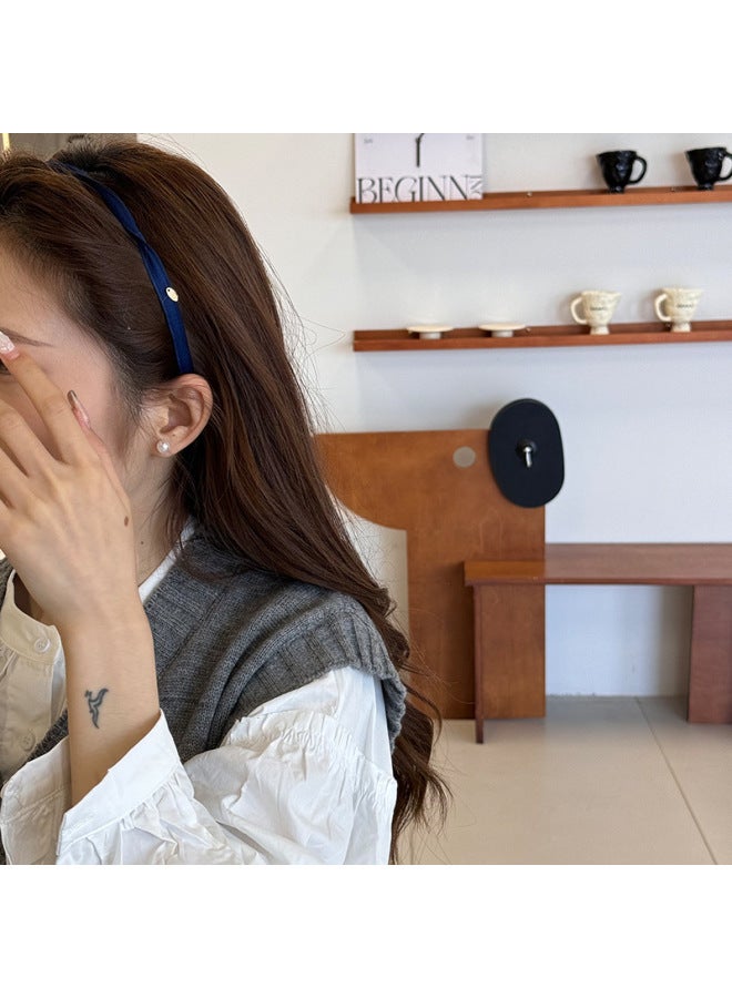 Retro Spiral Hair Hoop For Women Spring And Summer New Niche Design Pressure Hair Wash Headband High-end Hair - Image 3