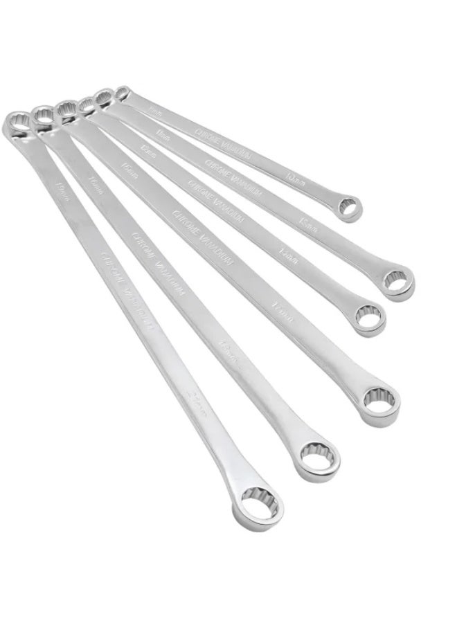ROCKFORCE EXTRA LONG RING WRENCH SET 6PCS (8-21mm) - Image 1