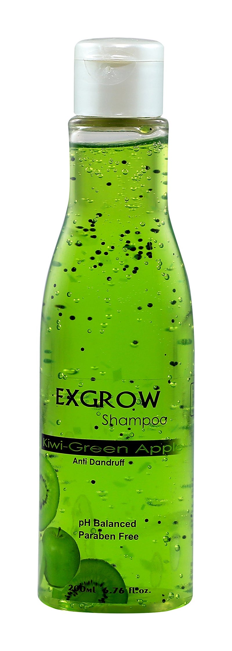 EXGROW Kiwi Green Apple Hair Shampoo - 200 ml | Anti Dandruff Shampoo | PH Balanced & Paraben Free - Image 3