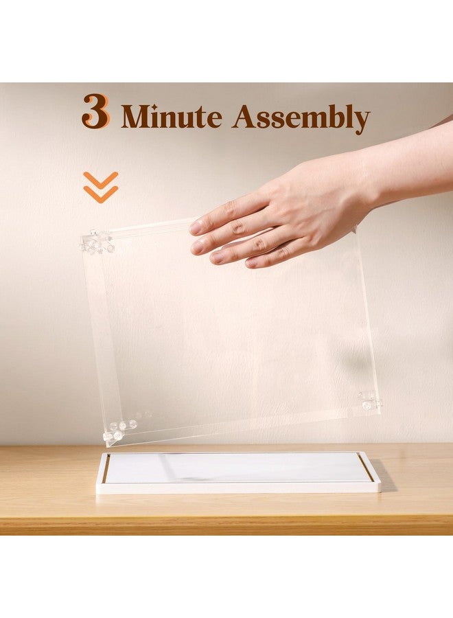 ROBOTIME Acrylic Display Case for Miniature House Building Sets, Clear Dust Cover Dsplay Case for Collectibles Display, Storage Bins with Reserved Wiring Port(10.3x7.2x8.0 inch) - Image 2