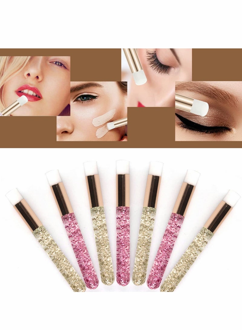 Excefore 10pcs Lash Shampoo Brush, Eyelash Brushes Eyelash Extension Cleanser Brush Nose Pore Deep Cleaning Brush for Women Girls Facial Cleaning - Image 1