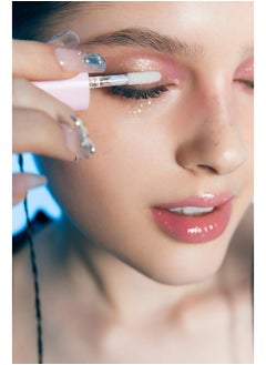 COLORGRAM Milk Bling Shadow 01 Double Star | Pigmented Glistening Liquid Glitter Eyeshadow, Long-Lasting Shimmer To Matte, Infused With Different Sized Glittery Pearls  - Image 2