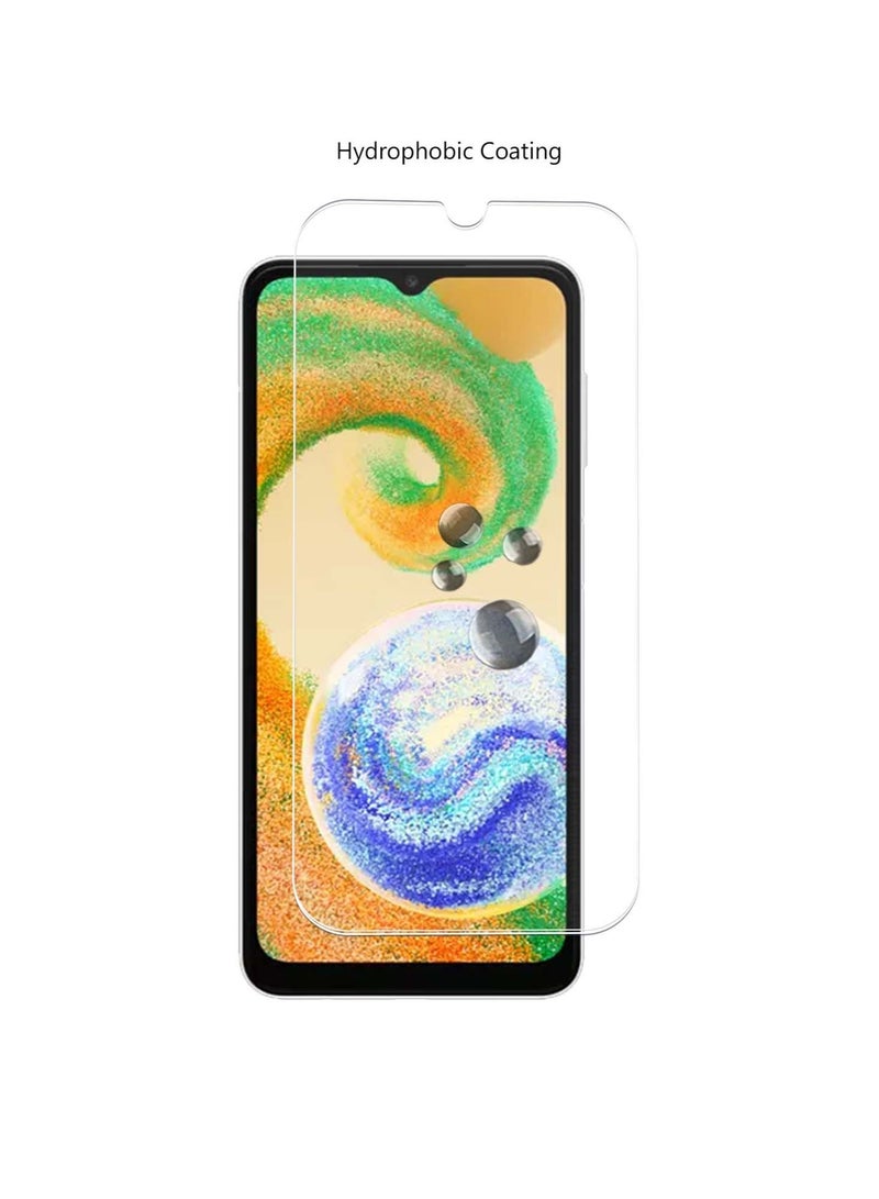Techie حامي شاشة زجاجي مقسّى عالي الدقة 2 قطعة لسامسونج جالاكسي A04s مضاد للانعكاس مضاد للفقاعات صلابة 9H سماكة 0.2 مم حواف مدورة تركيب سهل - Image 2